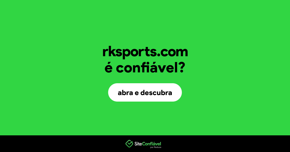 O site rksports.com é confiável?