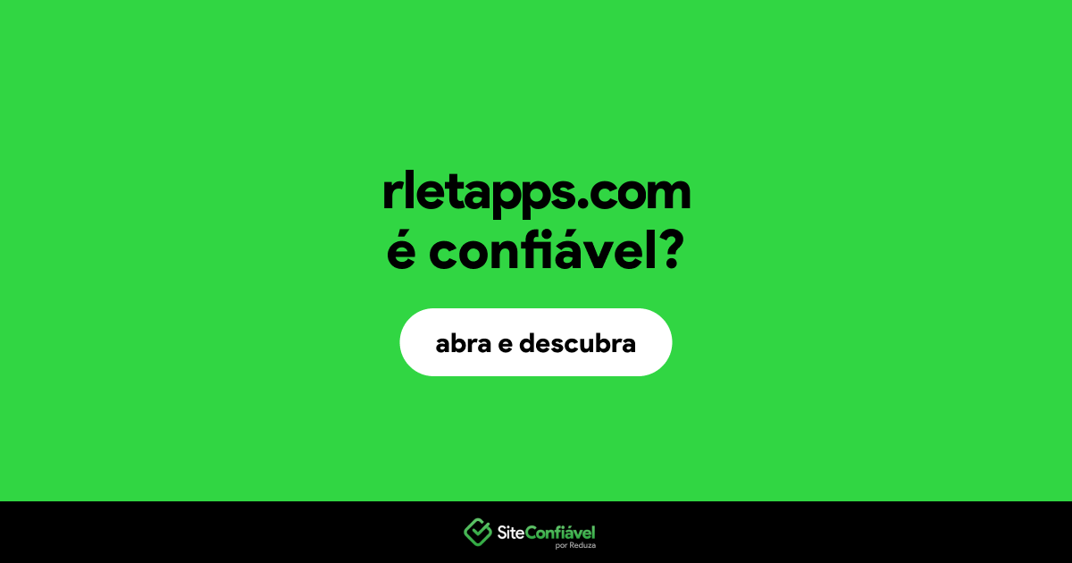 O site rletapps.com é confiável?