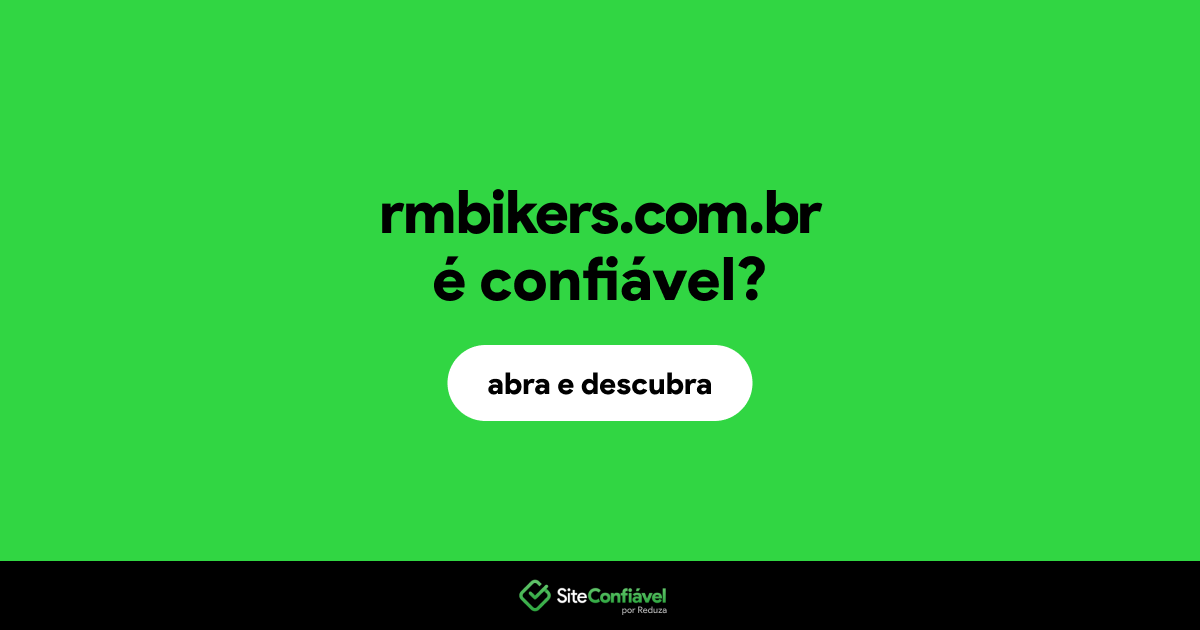 O site rmbikers.com.br é confiável?