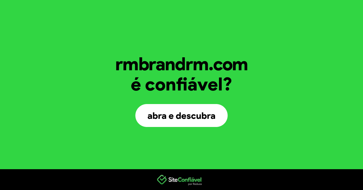 O site rmbrandrm.com é confiável?