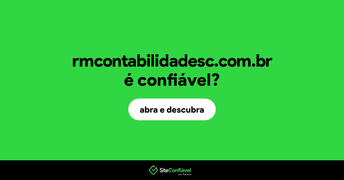 O site rmcontabilidadesc.com.br é confiável?