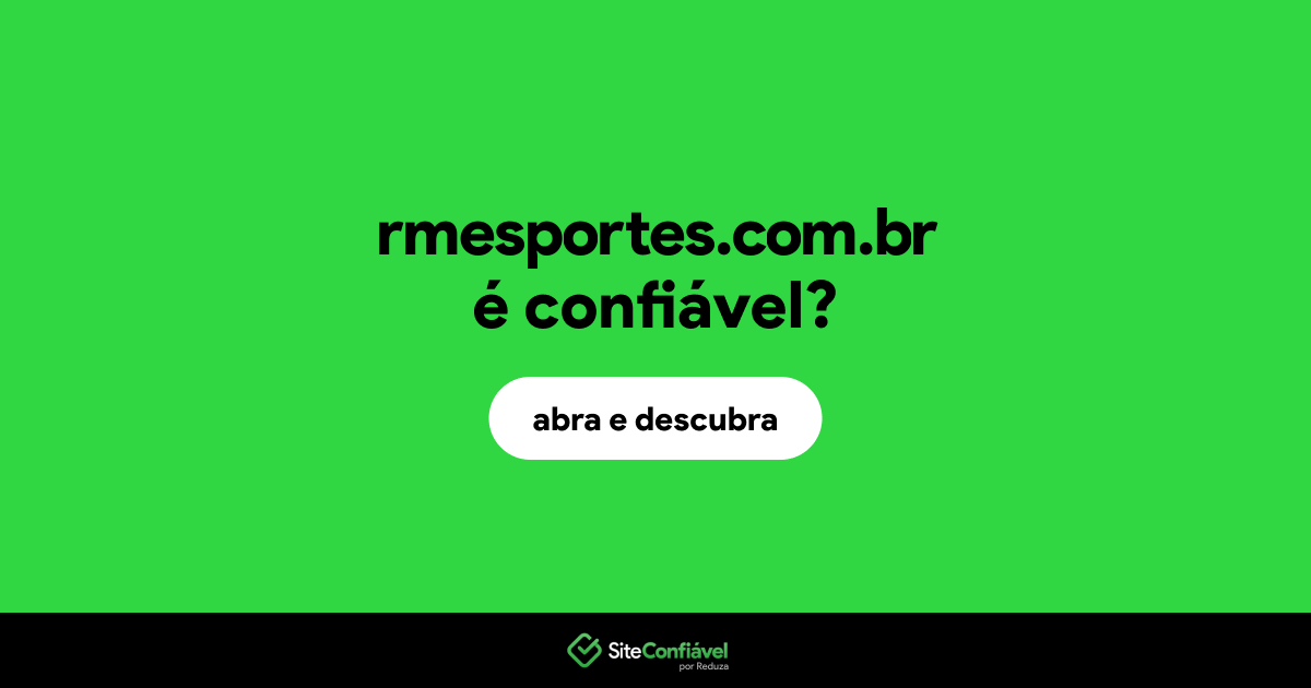O site rmesportes.com.br é confiável?