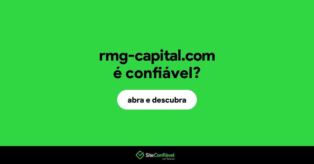 O site rmg-capital.com é confiável?