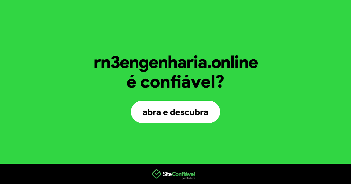 O site rn3engenharia.online é confiável?