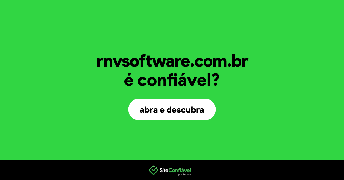 O site rnvsoftware.com.br é confiável?