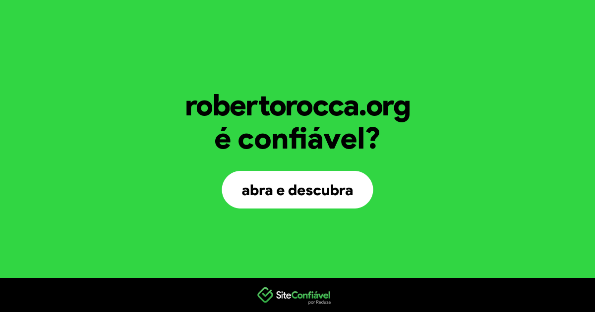 O site robertorocca.org é confiável?