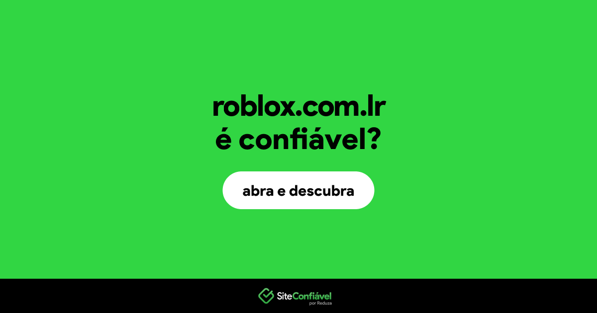 O site roblox.com.lr é confiável?