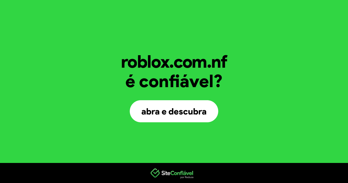 O site roblox.com.nf é confiável?