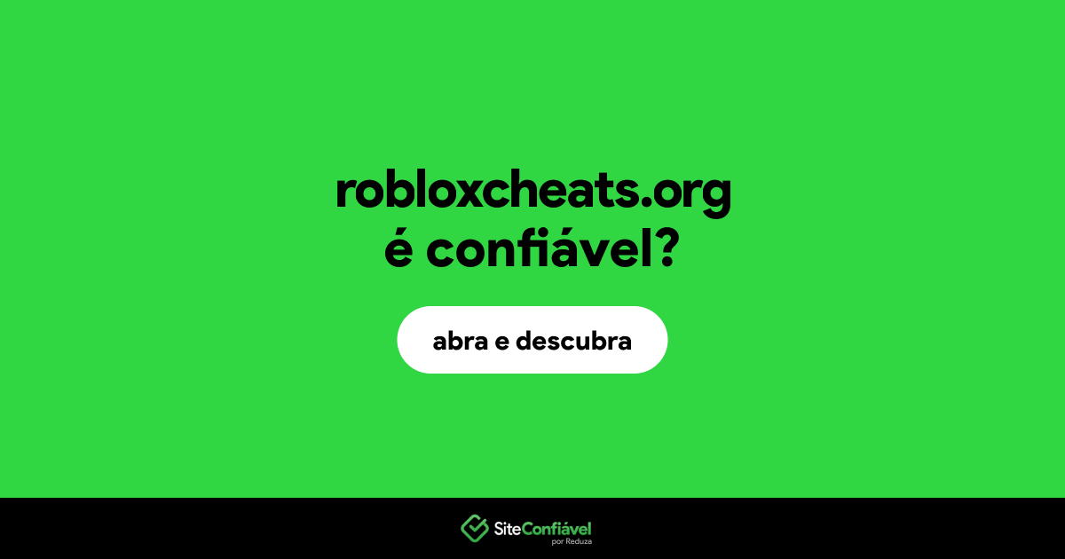 O site robloxcheats.org é confiável?