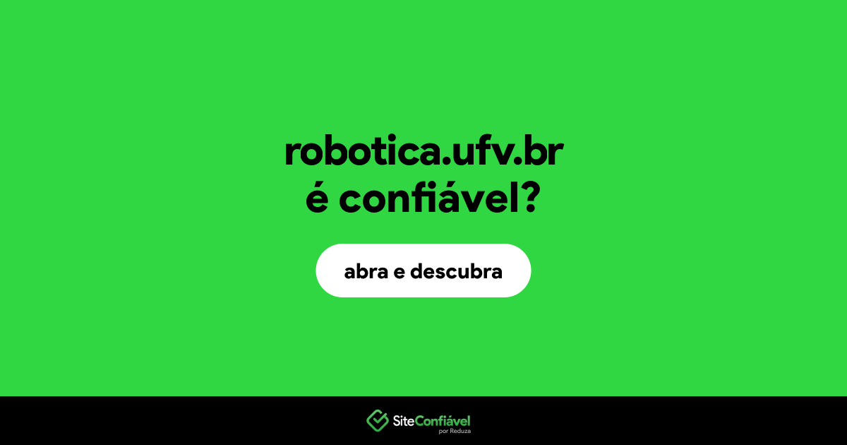O site robotica.ufv.br é confiável?