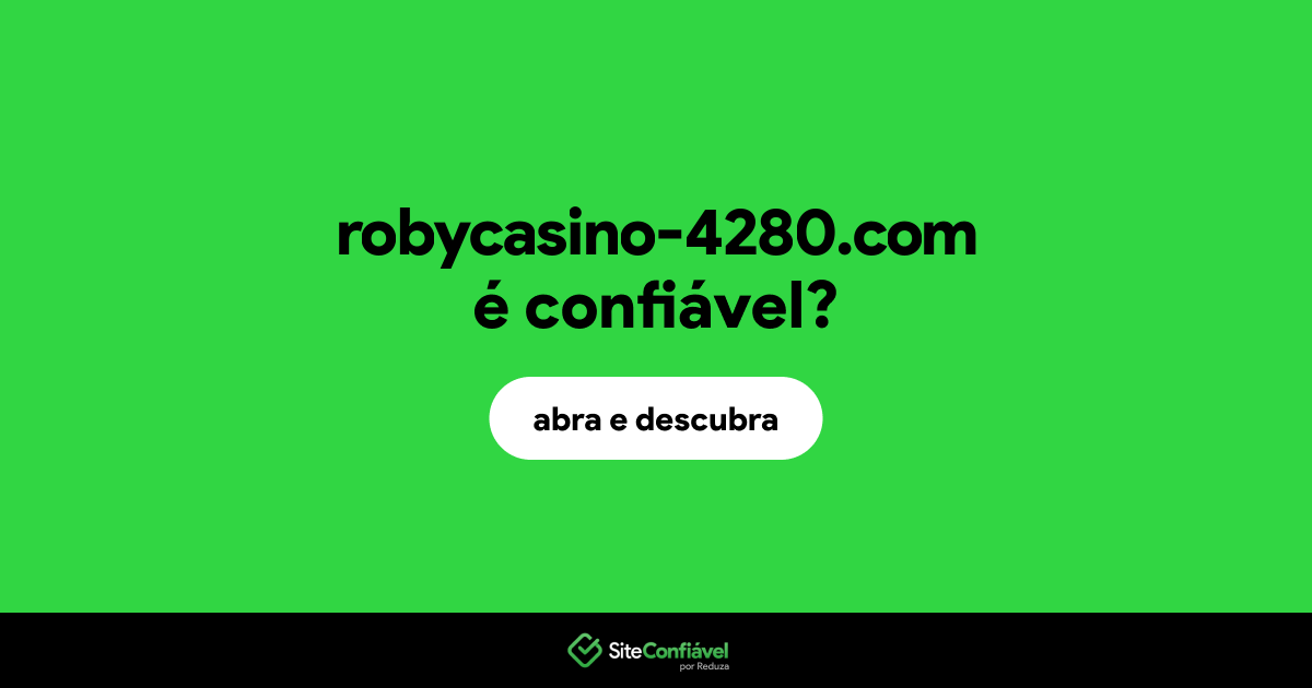 O site robycasino-4280.com é confiável?