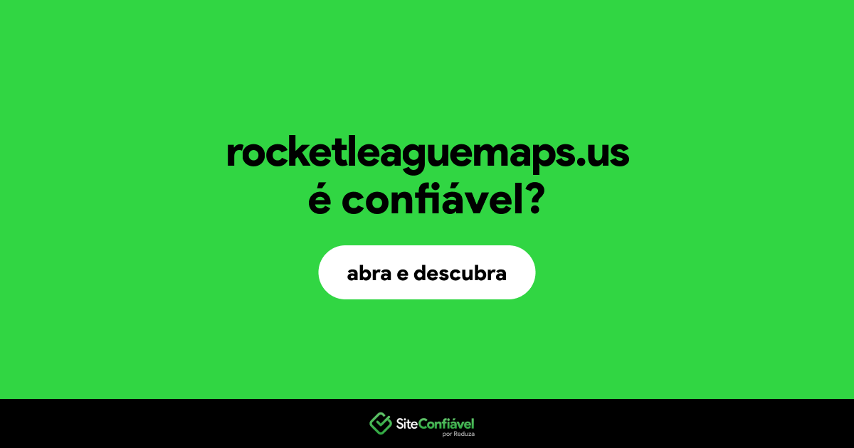 O site rocketleaguemaps.us é confiável?