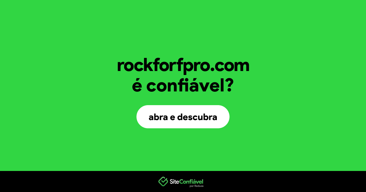 O site rockforfpro.com é confiável?