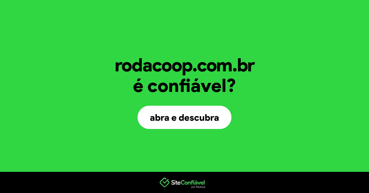 O site rodacoop.com.br é confiável?