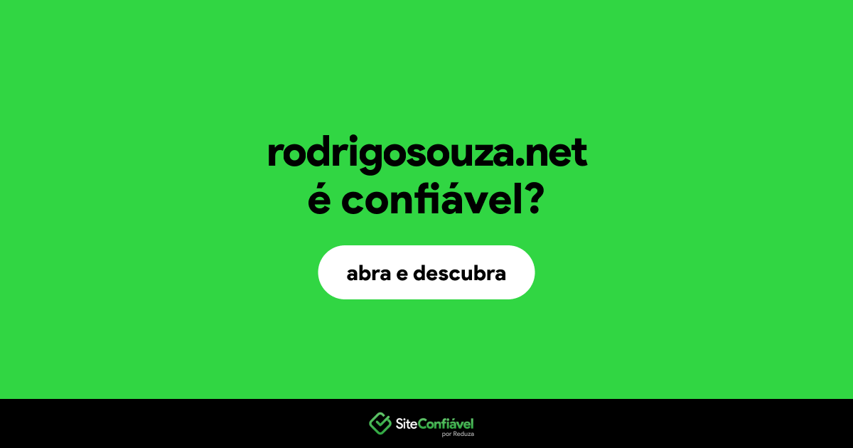 O site rodrigosouza.net é confiável?
