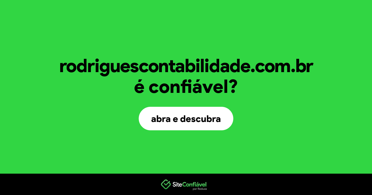 O site rodriguescontabilidade.com.br é confiável?