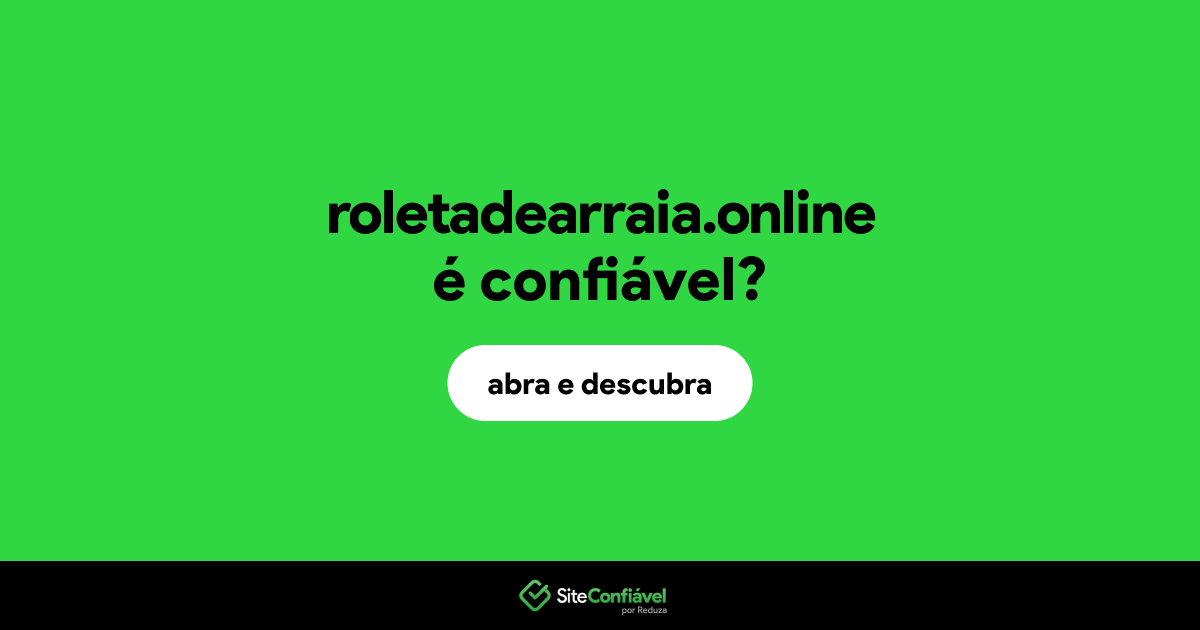 O site roletadearraia.online é confiável?