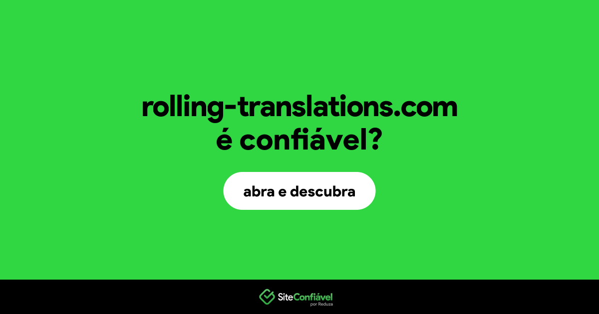 O site rolling-translations.com é confiável?