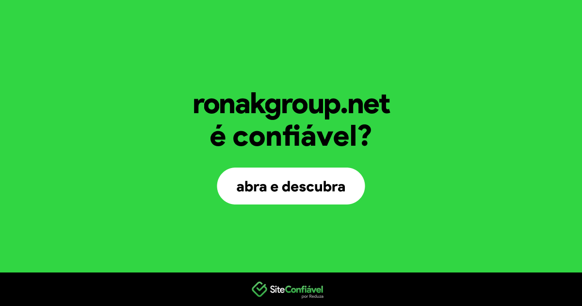 O site ronakgroup.net é confiável?
