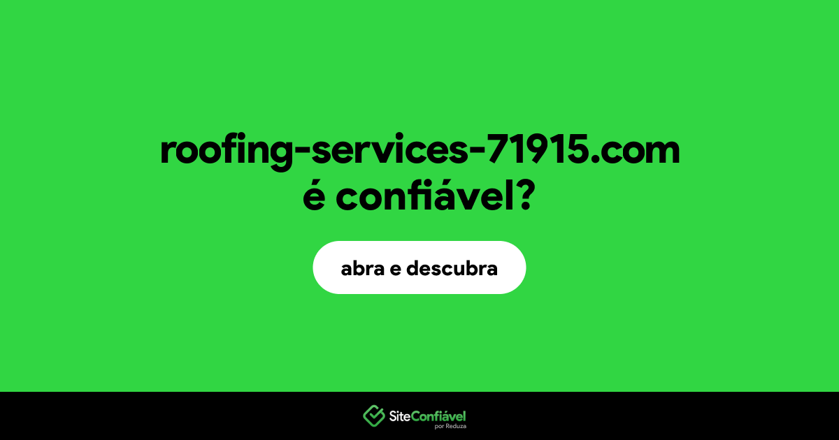 O site roofing-services-71915.com é confiável?