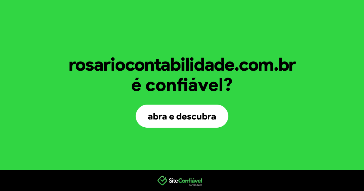 O site rosariocontabilidade.com.br é confiável?