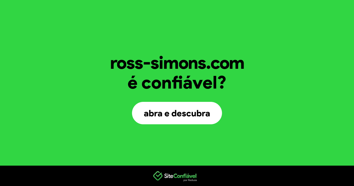O site ross-simons.com é confiável?