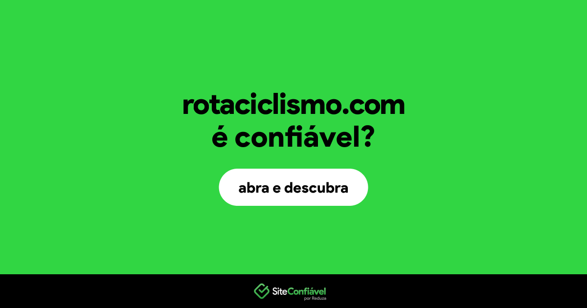O site rotaciclismo.com é confiável?