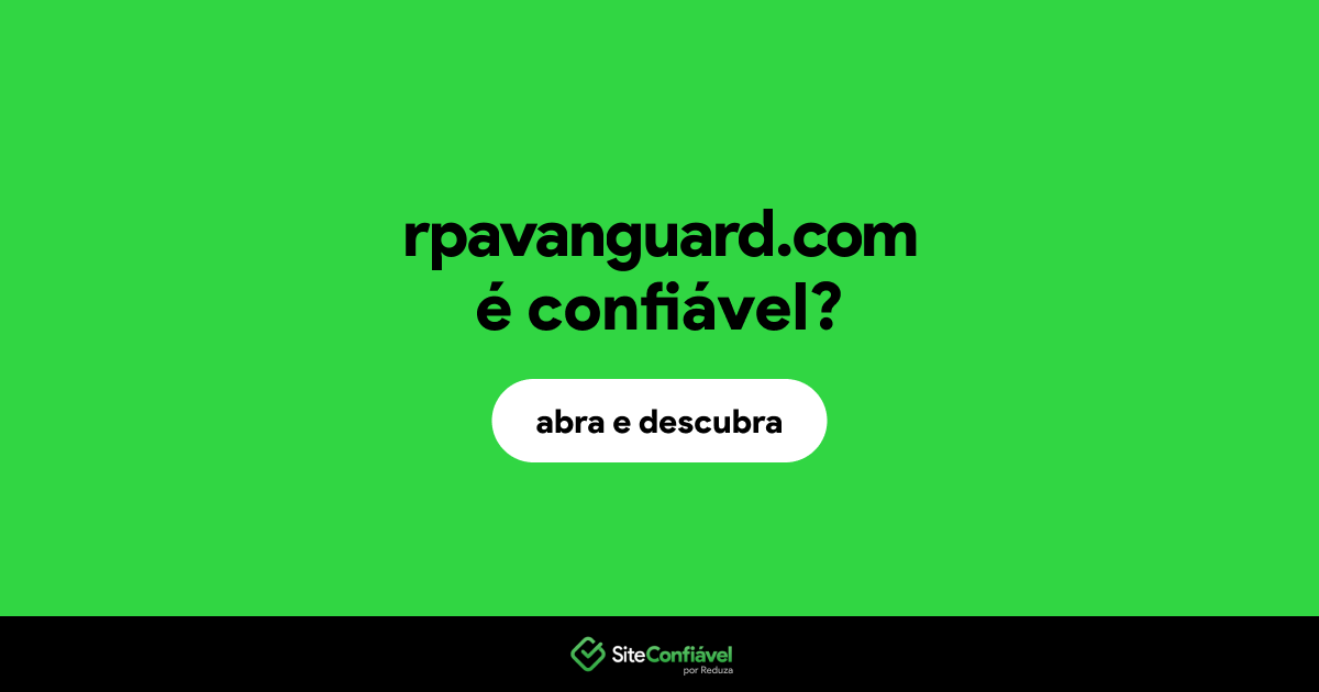 O site rpavanguard.com é confiável?