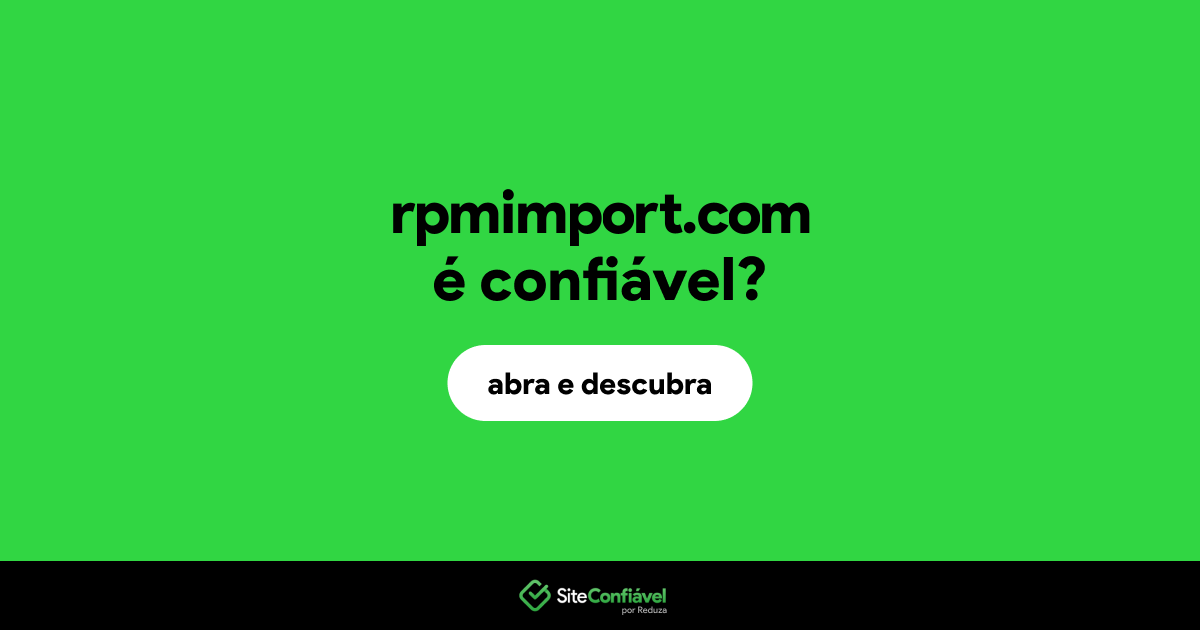 O site rpmimport.com é confiável?