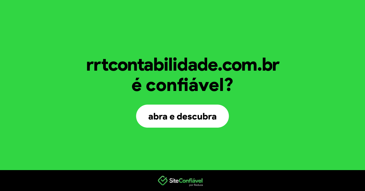 O site rrtcontabilidade.com.br é confiável?