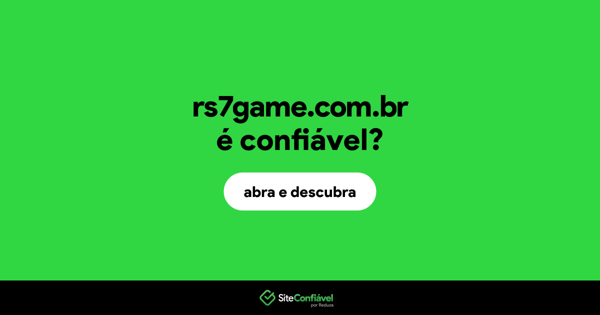 O site rs7game.com.br é confiável?
