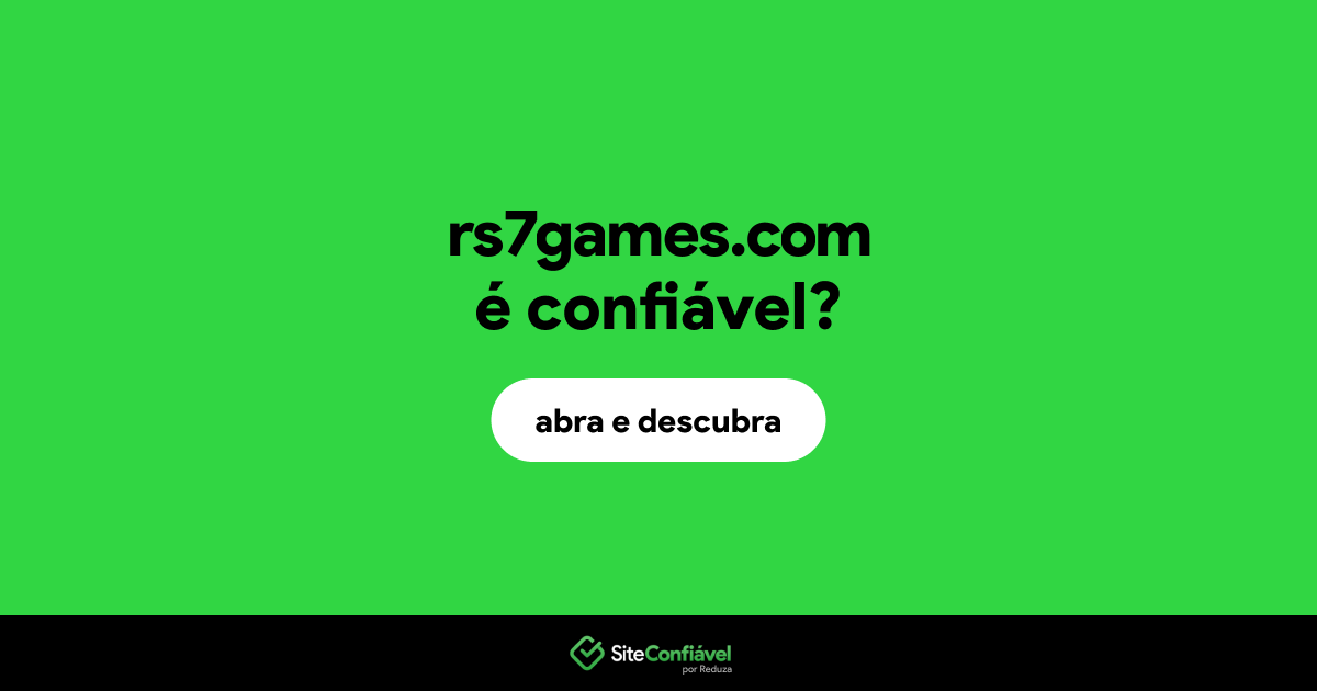 O site rs7games.com é confiável?