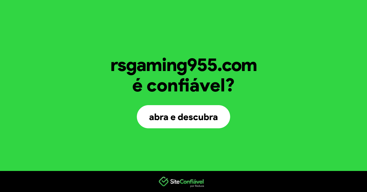 O site rsgaming955.com é confiável?