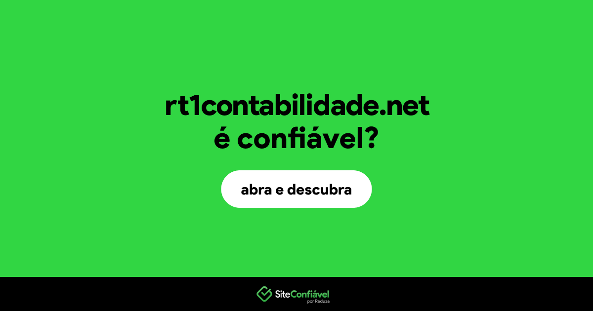 O site rt1contabilidade.net é confiável?