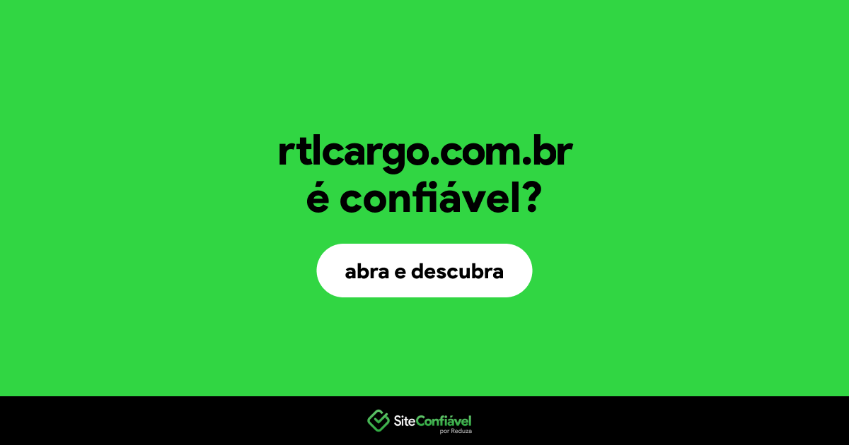 O site rtlcargo.com.br é confiável?