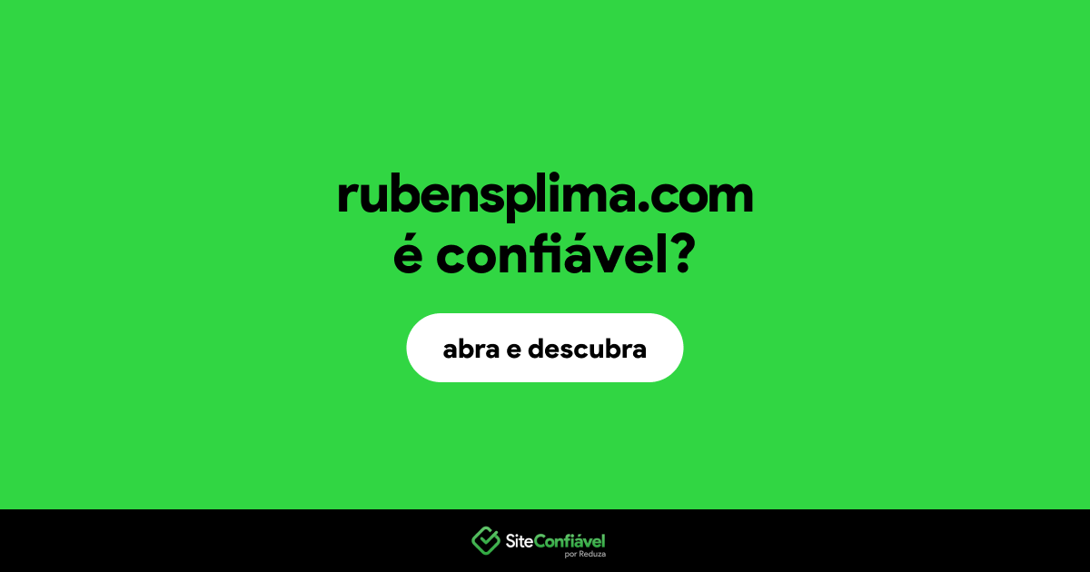 O site rubensplima.com é confiável?