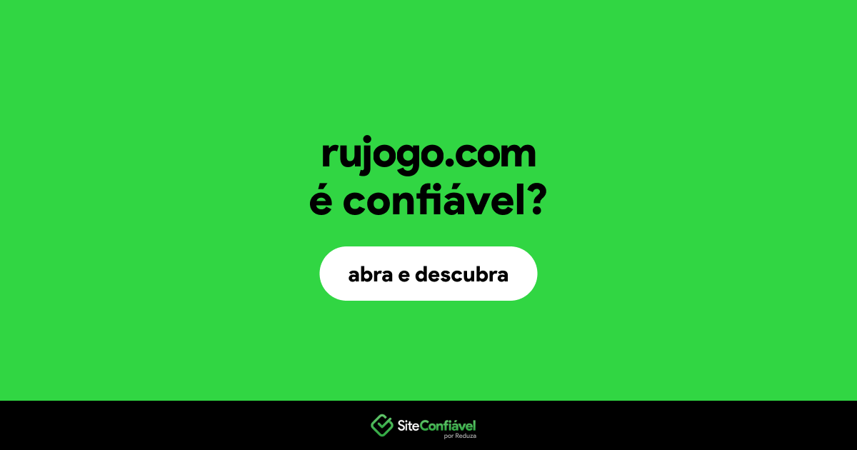 O site rujogo.com é confiável?