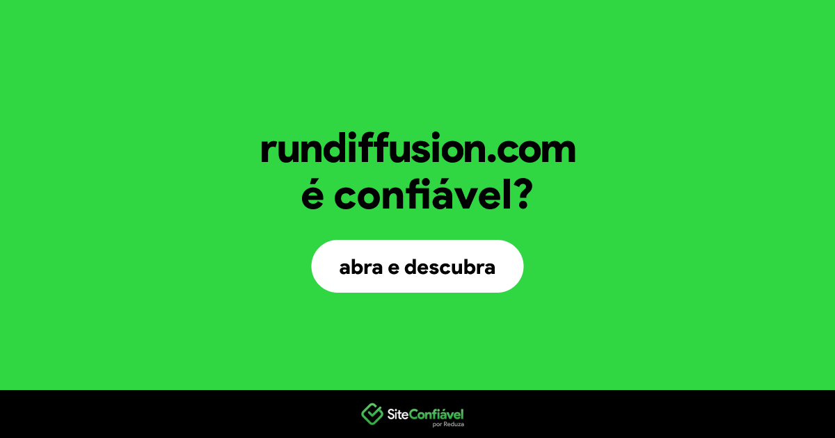 O site rundiffusion.com é confiável?