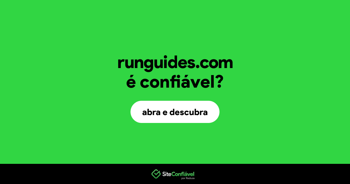 O site runguides.com é confiável?