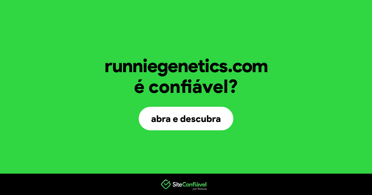 O site runniegenetics.com é confiável?