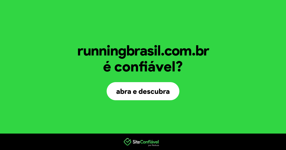 O site runningbrasil.com.br é confiável?