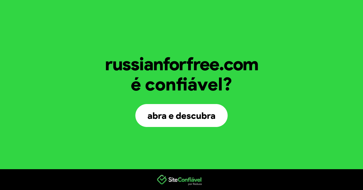 O site russianforfree.com é confiável?