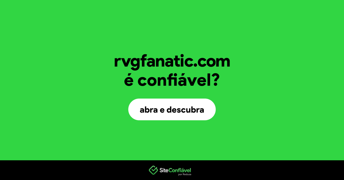 O site rvgfanatic.com é confiável?