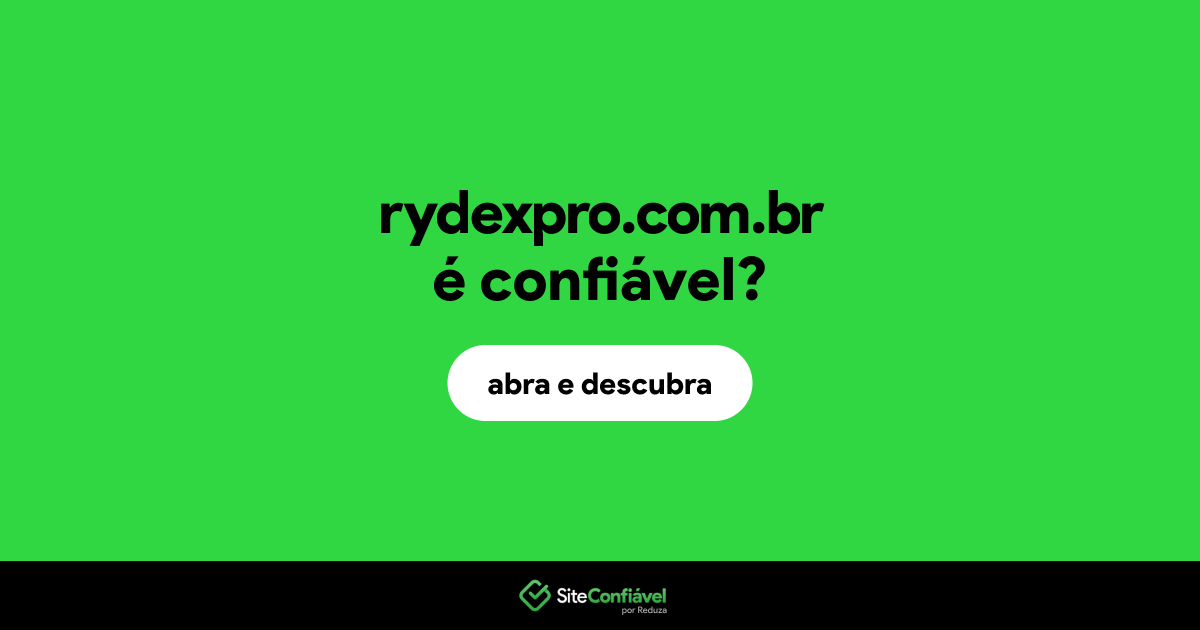 O site rydexpro.com.br é confiável?