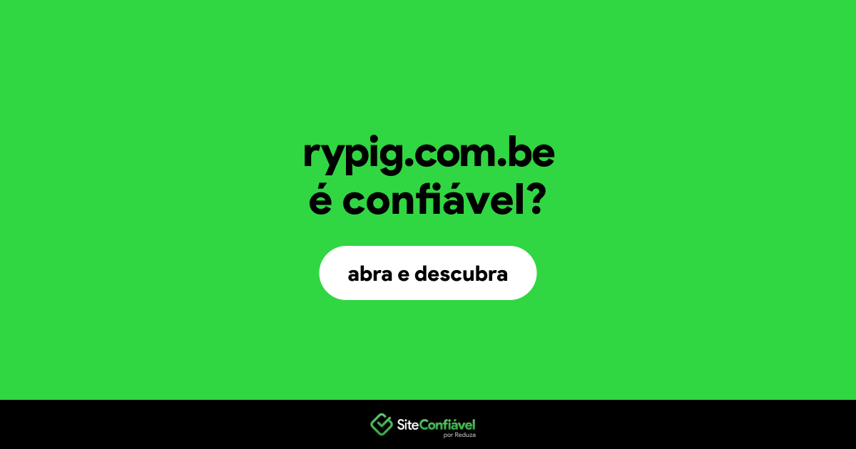 O site rypig.com.be é confiável?