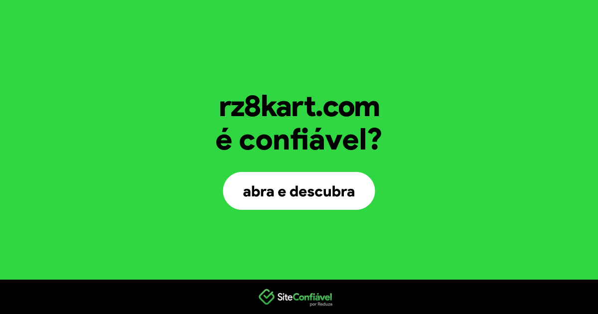 O site rz8kart.com é confiável?