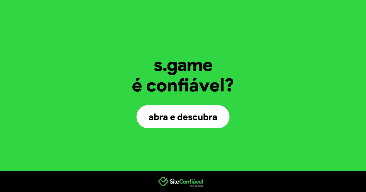 O site s.game é confiável?