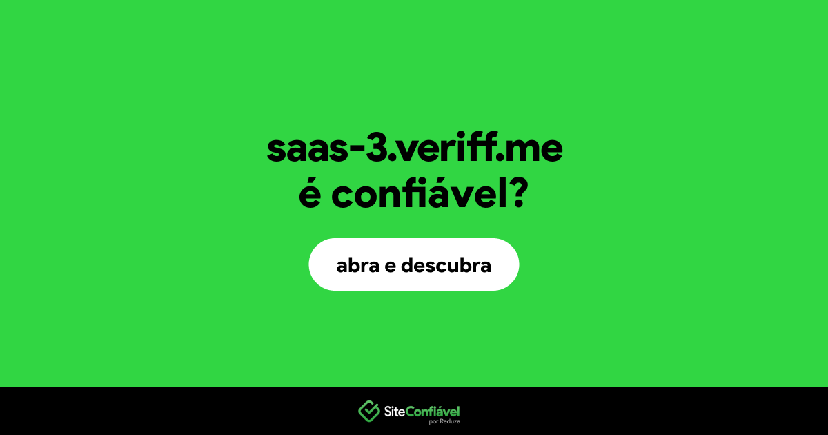 O site saas-3.veriff.me é confiável?