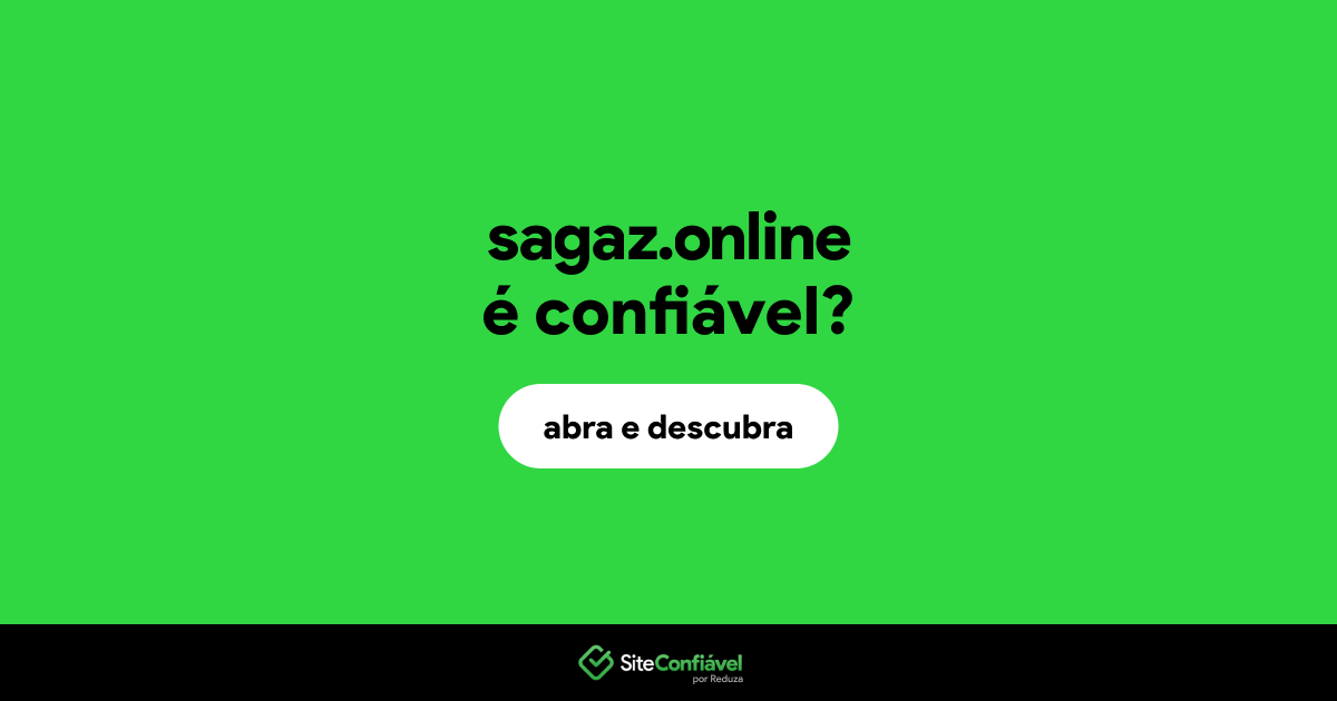 O site sagaz.online é confiável?