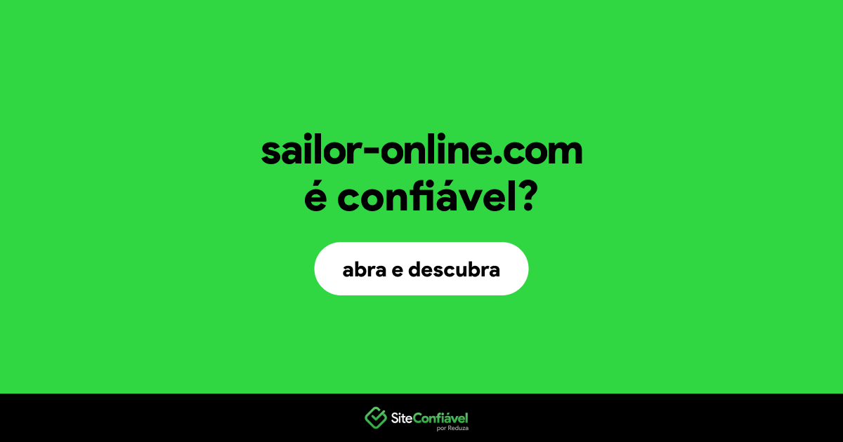 O site sailor-online.com é confiável?